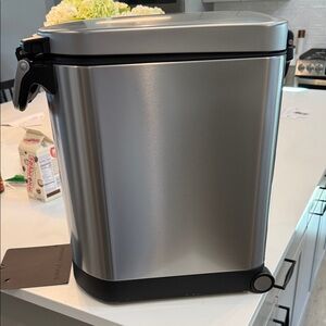 Simple Human medium dog food container or trash can.  New without box.  Warranty